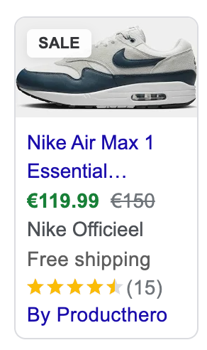  Customer reviews add a visual extra to make you stand out in results. Technically not SEO in this example, but just to illustrate a point. 