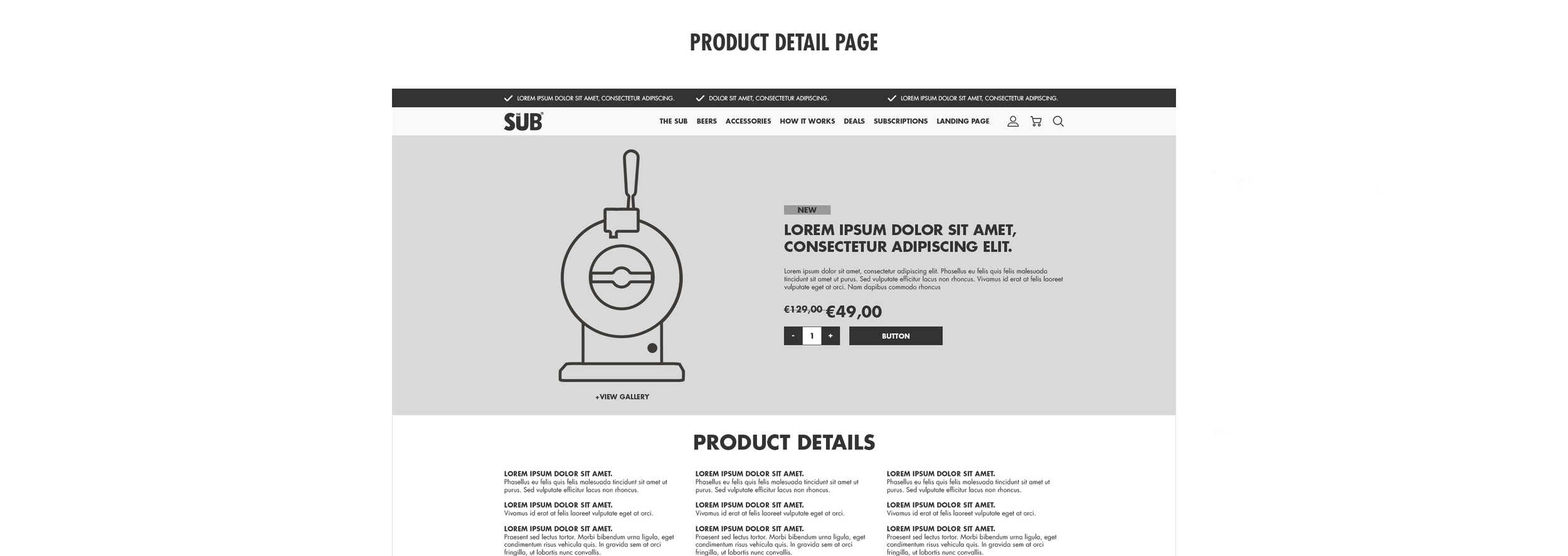  PDP design for a product during my tenure at Heineken. 