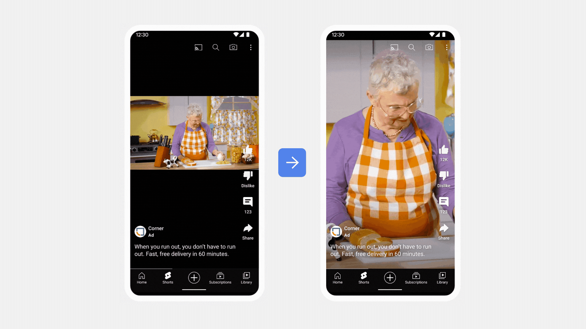  “Google AI intelligently flips your original video format and creates videos in new aspect ratios”. Source: Google 